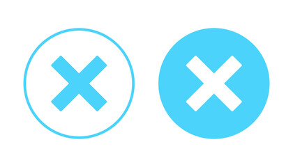 Obraz premium Close icon vector. Delete sign and symbol. cross sign