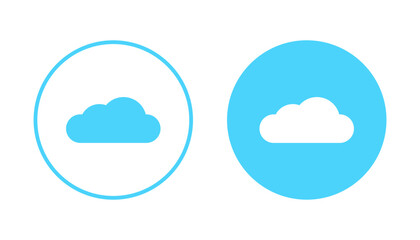 Cloud icon vector. cloud sign and symbol