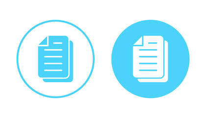 Document icon vector. Paper sign and symbol. File Icon