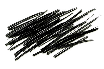 Abstract White Scribble with Transparent Background for Art Designs