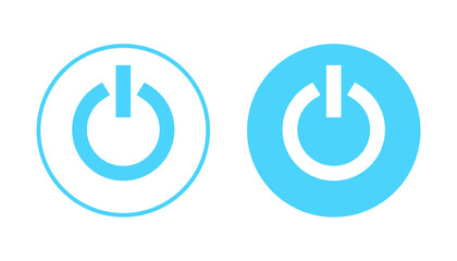 Power icon vector. Power Switch sign and symbol. Electric power