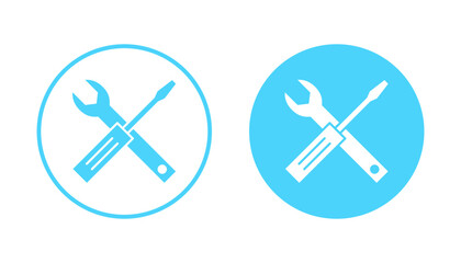 Repair tools icon vector. tool sign and symbol. setting icon. Wrench and screwdriver. Service