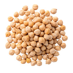Dried Chickpeas on transparent background