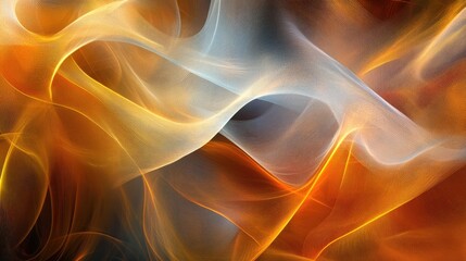 Fototapeta premium Vibrant Abstract Background with Flowing Waves and Colorful Energy in Red, Orange, Yellow, and Blue Tones