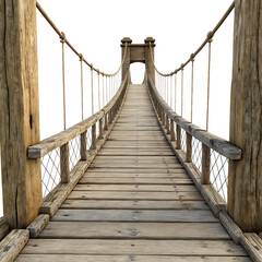 Obraz premium Wooden Suspension Bridge