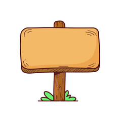 Wooden sign board