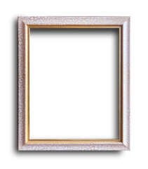 Vertical White and Gold Picture Frame with Marble Effect Cracks
