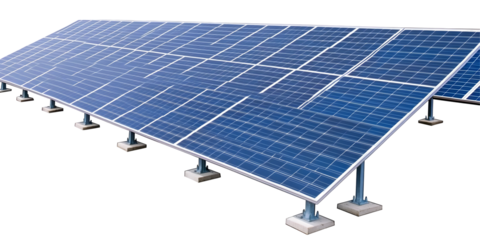 Isolated Solar Panels Harnessing Sun Power for Renewable Energy