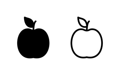 Apple icon vector illustration. Apple sign and symbols for web design.