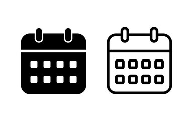 Calendar icon vector illustration. Calender sign and symbol. Schedule icon symbol