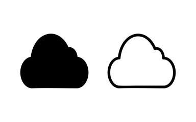 Cloud icon vector illustration. cloud sign and symbol