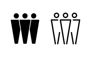 People icon vector illustration. person sign and symbol. User Icon vector