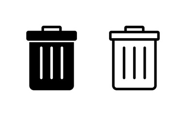 Trash icon vector illustration. trash can icon. delete sign and symbol.