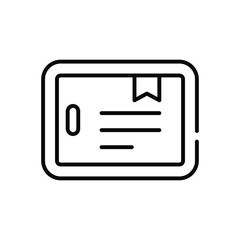 Fototapeta premium Tablet icon vector stock illustration