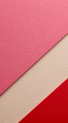 Fototapeta premium Abstract background of A pink and white paper with a red border.