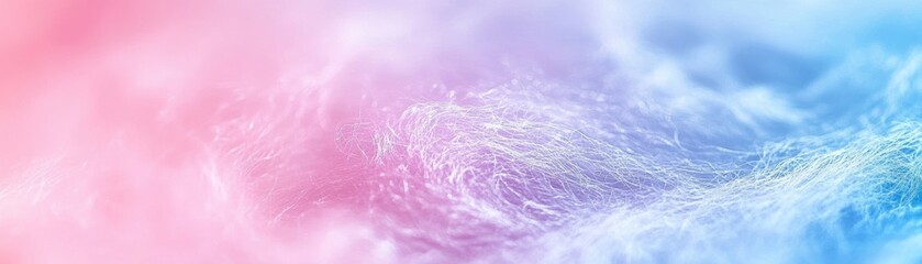 Fototapeta premium Abstract Pastel Pink and Blue Fiber Texture Background Image Soft Fluffy Threads Close Up