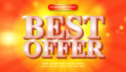 Best Offer Editable Text Effect