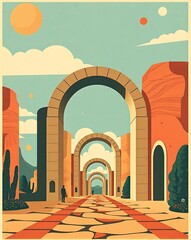 Fototapeta premium archway in the city of jerusalem