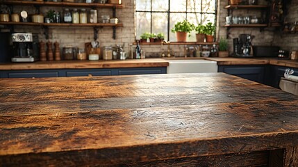 Fototapeta premium Rustic kitchen countertop