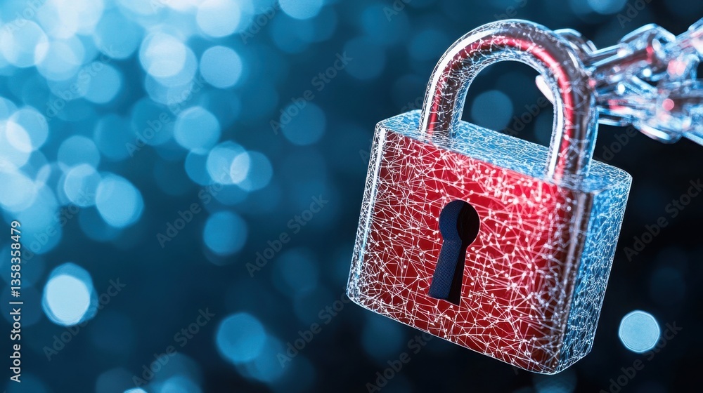 Poster Encrypted Message Visualization with Transparent Background and Lock