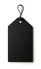 Blank black price tag