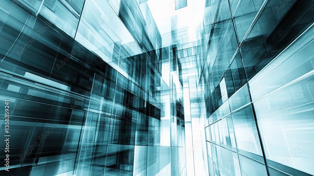 Aufkleber abstract technology background with minimal architectural elements