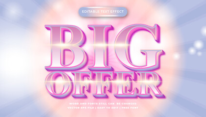 Big Offer Text Effect