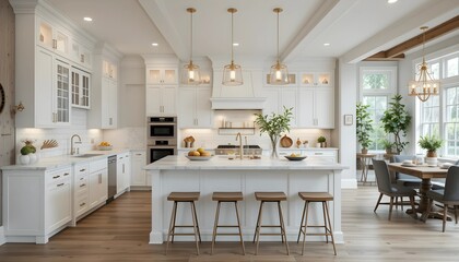 modern kitchen interior with kitchen