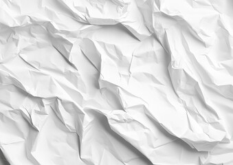 Obraz premium Crinkled white paper texture