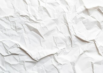 Obraz premium Crinkled white paper texture (1)