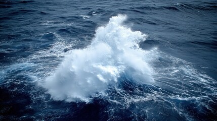 Fototapeta premium Ocean Wave Crashing: A Majestic Display of Nature's Power