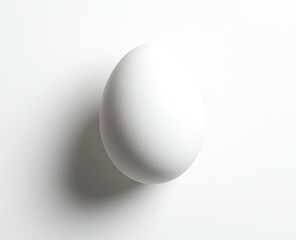 Single whole egg, white,  studio shot