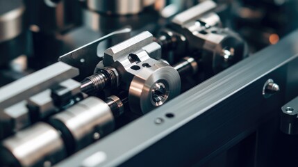 Naklejka premium A close-up of a calibrated precision gemstone faceting machine with a diamond saw blade.