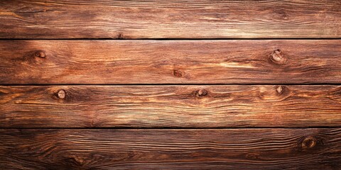 Faded Photography Of Dark Brown Woodgrain Background With Horizontal Planks Displaying Visible Knots And Rich Texture Detail
