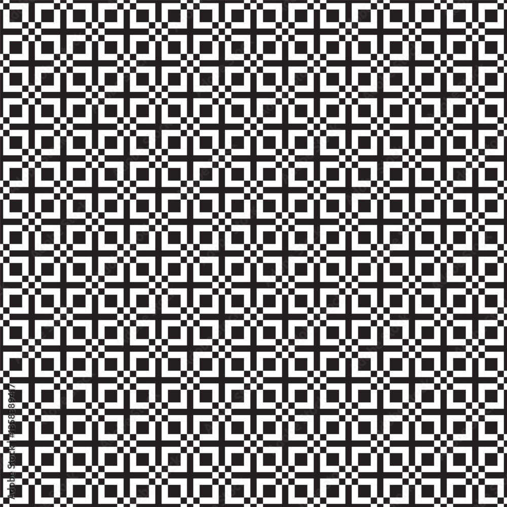Poster geometric seamless pattern with square and diamond shapes