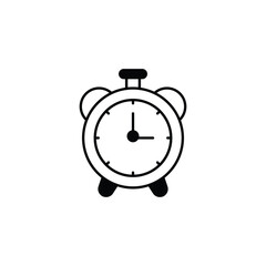 Alarm icon design with white background stock illustration