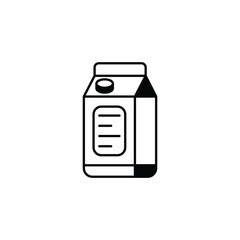Milk icon design with white background stock illustration