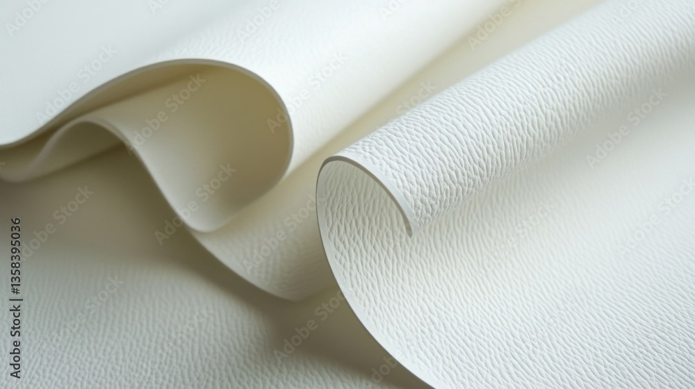 Poster cream-colored fabric texture with subtle pattern and soft drapes