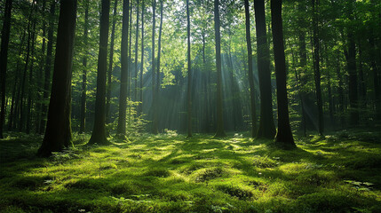 Fototapeta premium morning in the forest