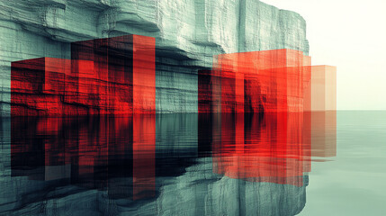 Obraz premium The cave's intimacy and enchantment unfold through its labyrinthine, colorful passages, hidden chambers, and the hushed tranquility that embraces all who venture into its mysterious depths.