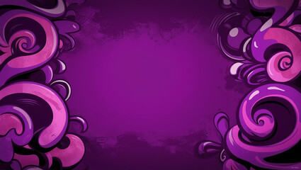 purple background modern gradient mascot motif