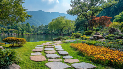 Obraz premium path in the park