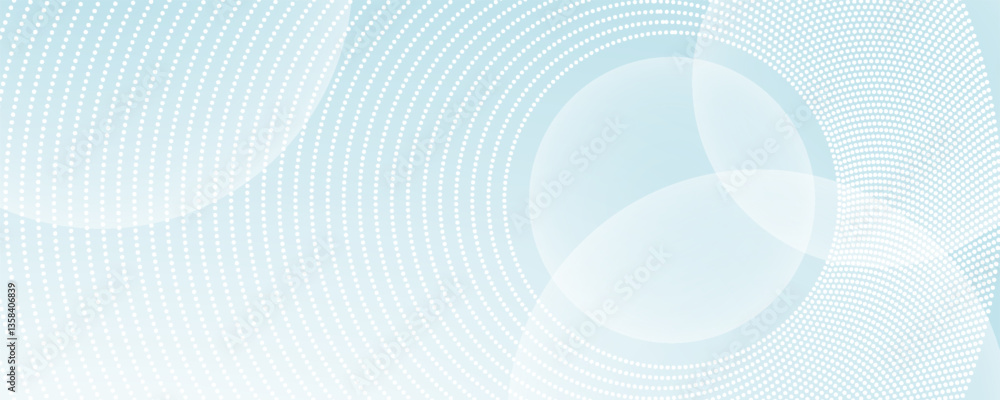 Poster dot white blue wave pattern screen gradient bright texture background. abstract technology big data 