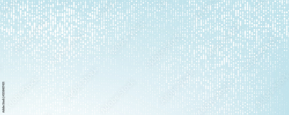 Poster dot white blue wave pattern screen gradient bright texture background. abstract technology big data 