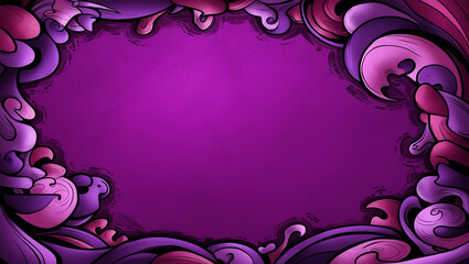 purple background modern gradient mascot motif