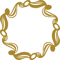 vintage elegant gold photo frame