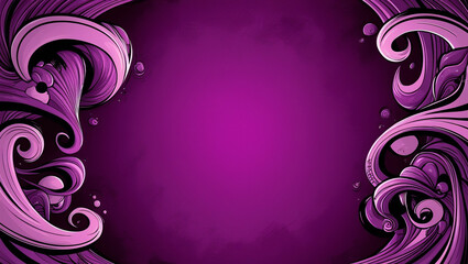 purple background modern gradient mascot motif