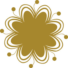 artistic floral frame pattern design