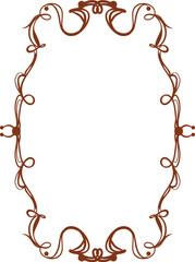 rectangular portrait artistic border frame