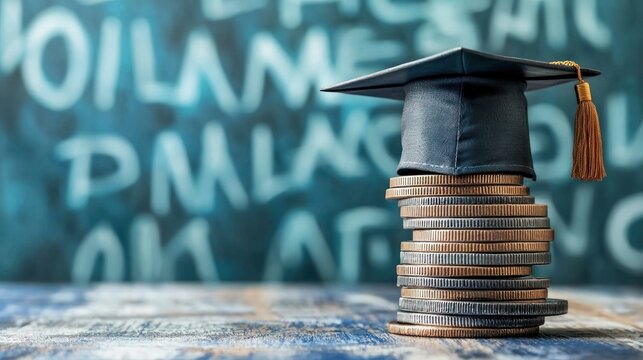 A student finance background featuring budgeting for college expenses.